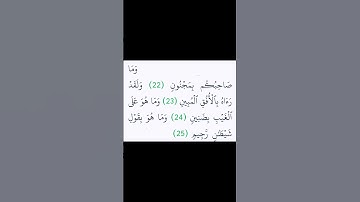 #ايات_من_الذكر_الحكيم  .. ماتيسر من #سورة_التكوير بصوت الشيخ  #عبدالباسط_عبدالصمد