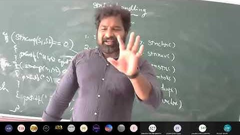 CTC Revision 8 || C by Seenu sir || String handling or manipulation functions ||