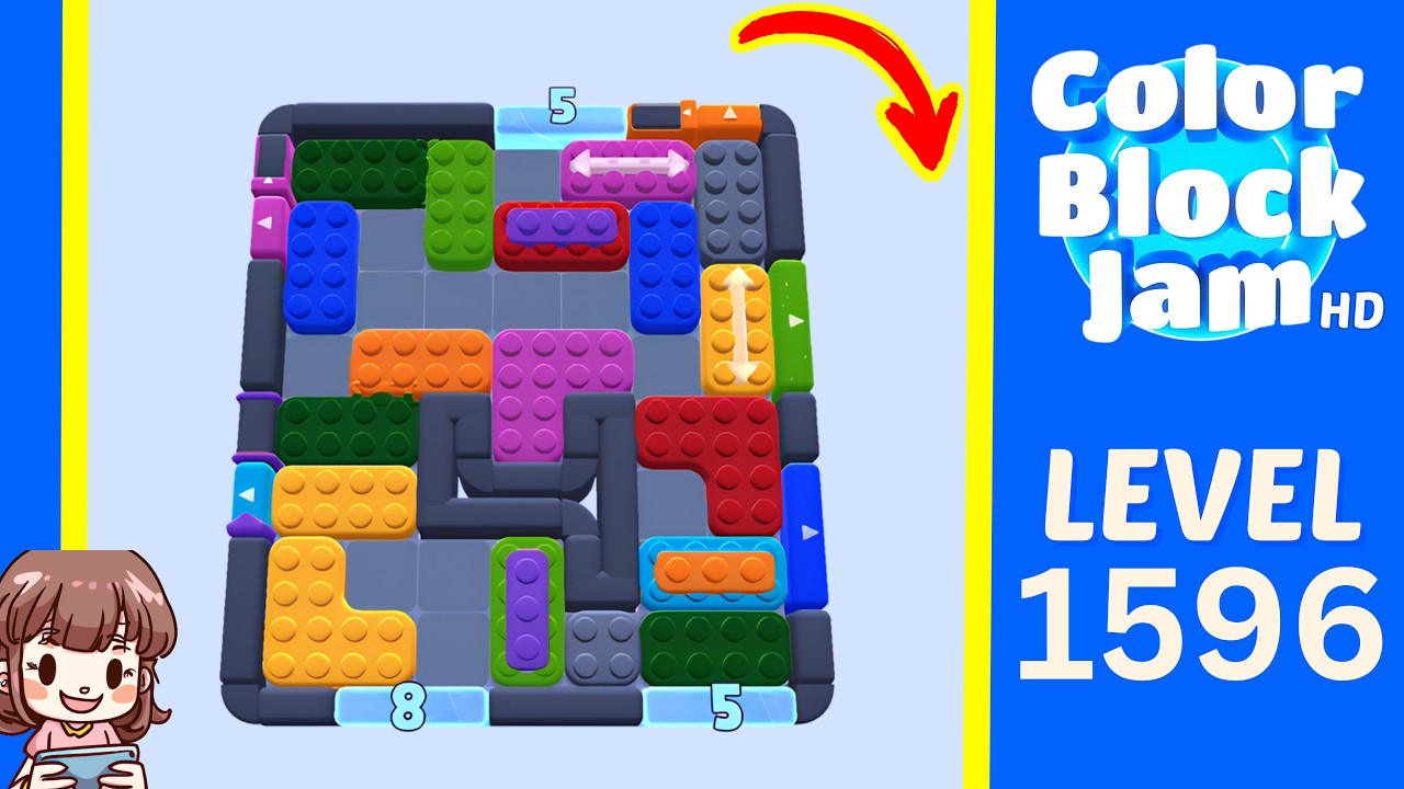 ☆JAM☆ Color Block Jam Level 1596 Solution Walkthrough - YouTube