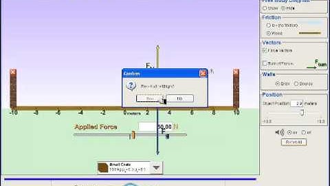 Friction forces with PhET simulation