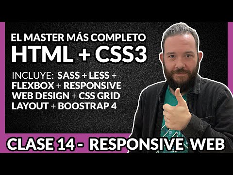 Cómo hacer Diseño WEB RESPONSIVE con HTML5 y CSS3 - 🚀 Clase 14 - MASTER en HTML y CSS Avanzado 2020