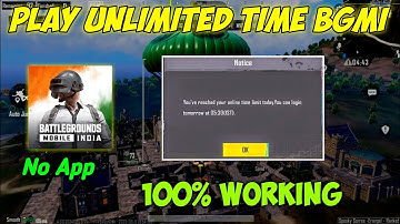 BGMI 6 HOURS TIME LIMIT PROBLEM FIX 100% | HOW TO PLAY BGMI AFTER 10 Hours | BGMI UPDATE