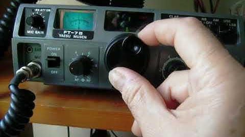 Yaesu FT-7B teste RX CW 40 M