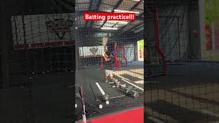 Training hard on my exit velocity hits!!! Let’s hit the ball hard #viral