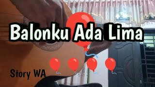 Story WA Gitar || Balonku Ada Lima (Cover Gitar Klasik)
