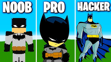 NOOB VS PRO VS HACKER Minecraft Pixel art✨Batman