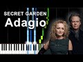 Adagio  secret garden tutoriel de type synthesia