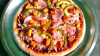 बिना यीस्ट बिना ओवन के कढाई में बनाये स्वादिष्ट पिज़्ज़ा pizza recipe | how to make pizza at home