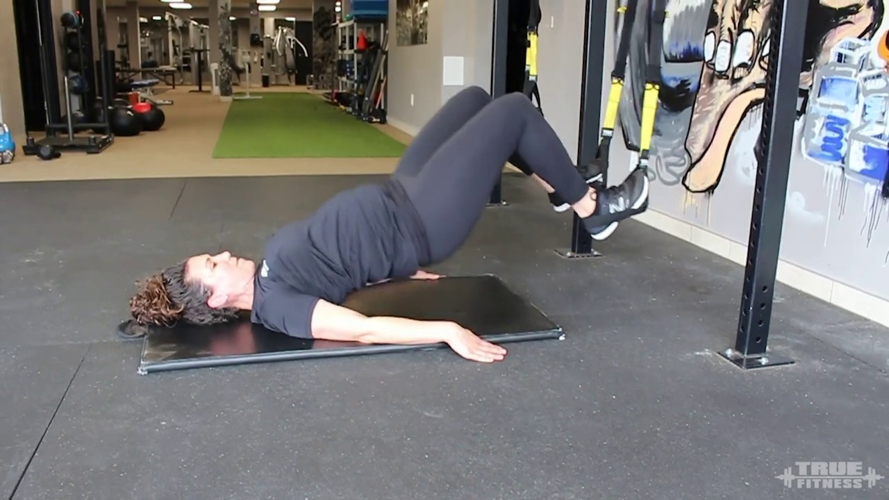 TRX Leg Curl to Hip Press YouTube