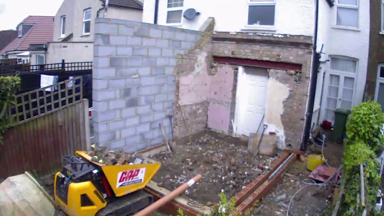 Rear kitchen extension with downstairs shower room/utility space YouTube