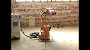 (sold) Motoman UP20 Robot with XRC Controller demonstration Yaskawa up 20 (unit 1 of 3)