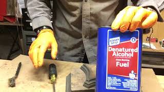 Just a poor attempt at video, recorded with my ipad, for anyone who
has never used denatured alcohol on old varnish. it works really well,
leaves nice fi...