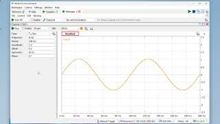 Setting up waveform generator in Waveforms software with Digilent Analog Discovery 3