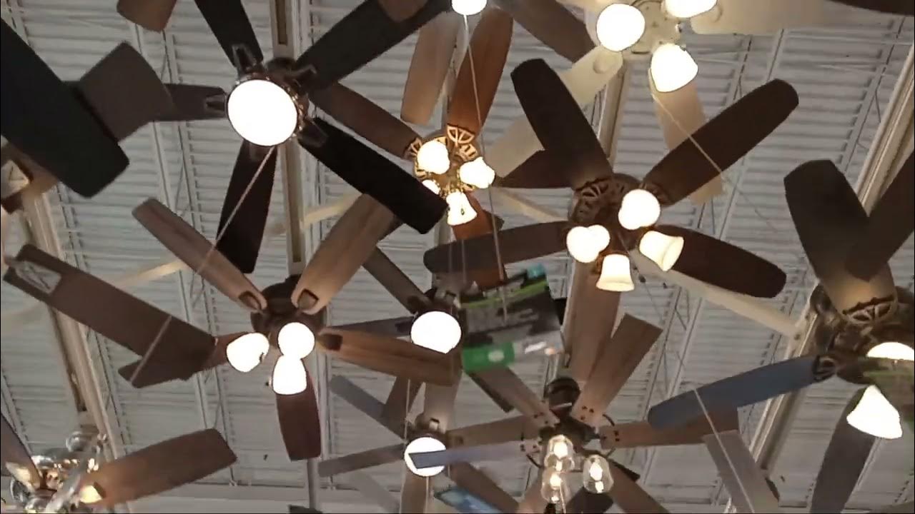 Ceiling fans at yet another Menards. YouTube