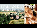 ITALIAN KITCHEN MAKEOVER IN TUSCANY: DIY Hand Painting Tiles, Rustic Farmhouse Renovation Remodel