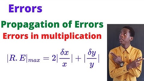 Propagation of error in product...........#africastruggle.