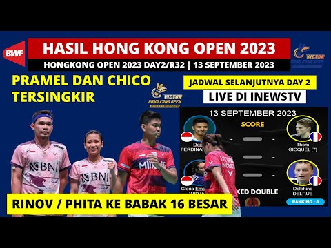 Hasil Hong Kong Open 2023 Hari ini Day 2/R32: Praveen/Melati kalah | Victor Hong Kong Open 2023