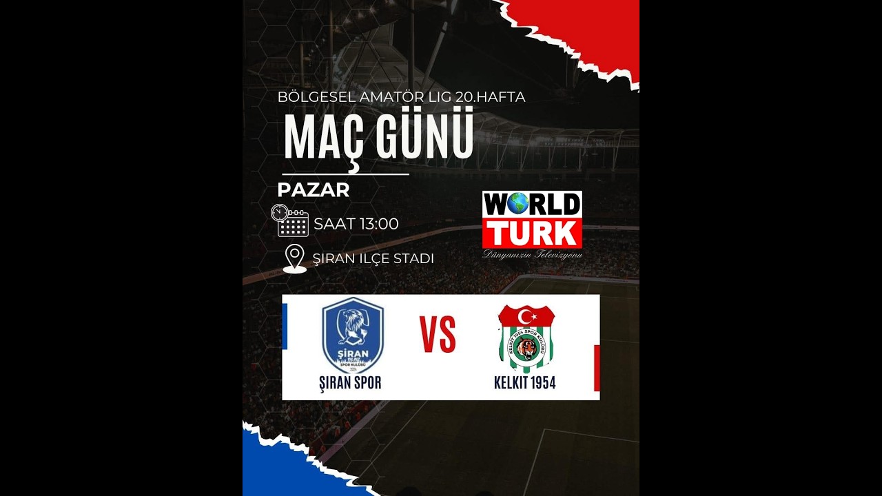 ŞİRAN YILDIZ SPOR KULÜBÜ - KELKİT 1954 SPOR