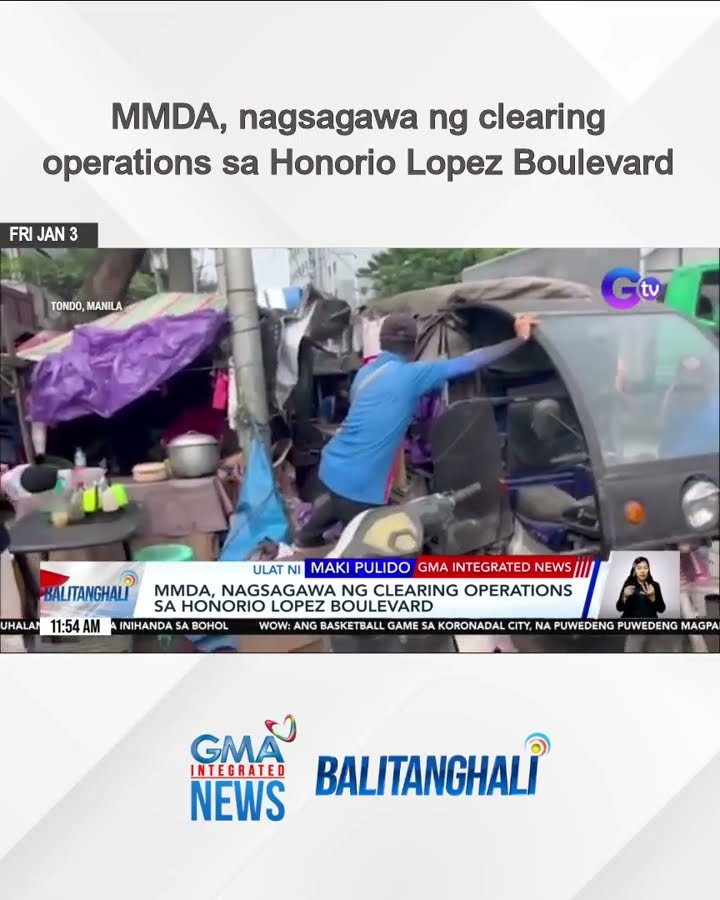 MMDA, nagsagawa ng clearing operations sa Honorio Lopez Boulevard | Balitanghali