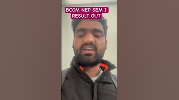 Lucknow University BCOM NEP SEM I result Out || lu result update ||