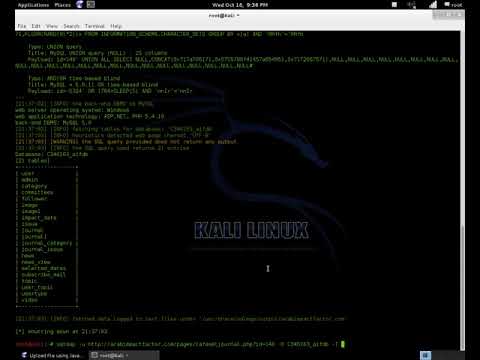 hack website using sqlmap
