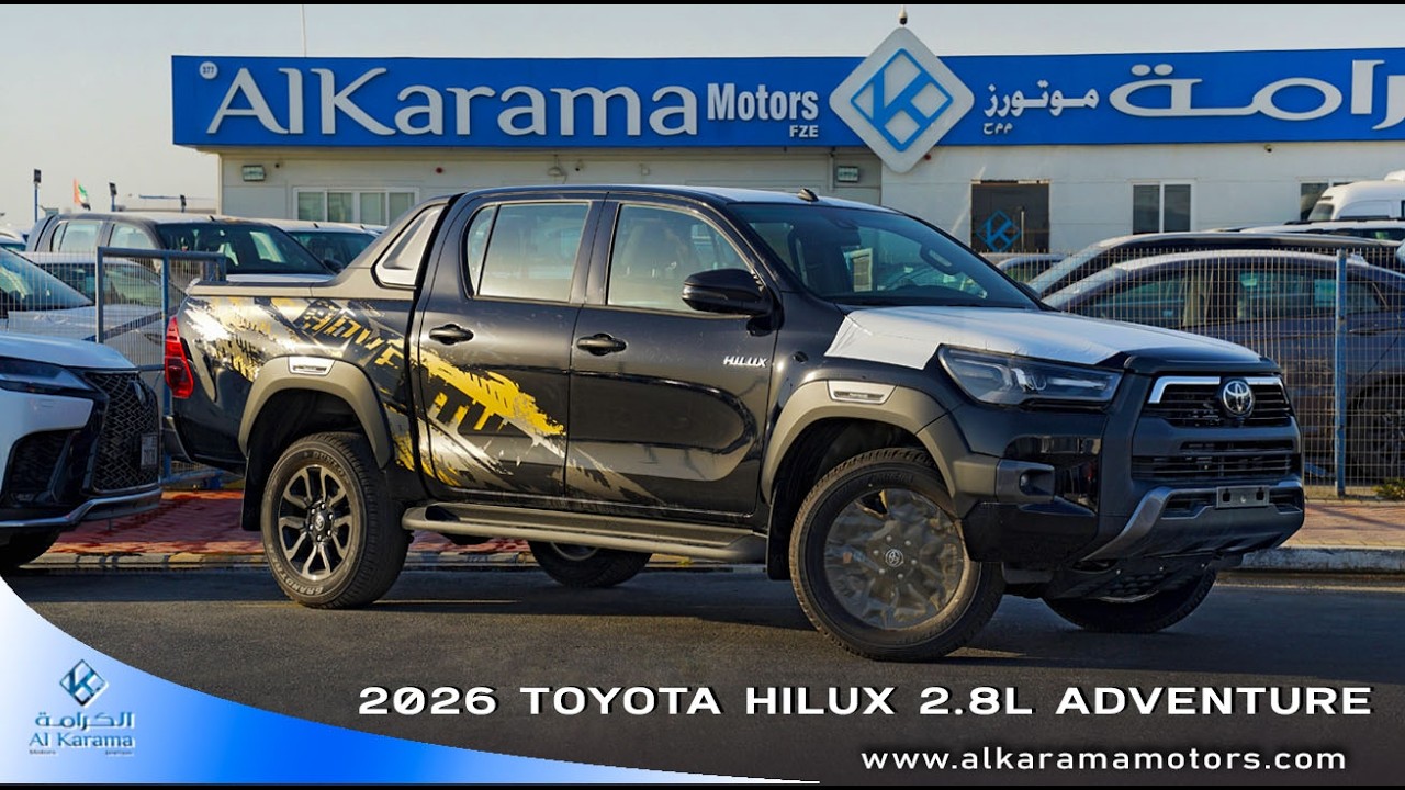 2026 Toyota Hilux Adventure 2.8L 4WD black premium pickup