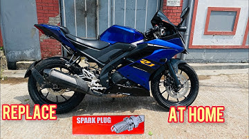How to replace  ‘’Spark Plug ‘’ at home || Yamaha R15 V3 || DIY || Easy mathod