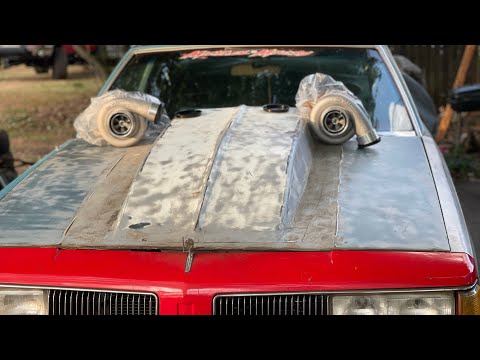 STUCK IN THE RAIN, BIG MIKE IS GOING TWIN TURBO WITH TRANSBRAKE,GETTING REAREND APART