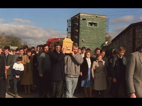 Funeral of Aidan McAnespie, Aughnacloy, Co Tyrone (23 February 1988)