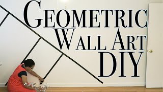 Geometric Wall Art DIY ~ Using Something you Wouldn't Expect!