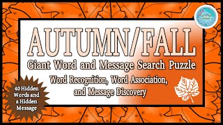 AUTUMN/FALL | Giant Word and Message Search Puzzle