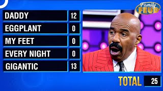 Fast Money Answers That SHOCKED Steve! | Fast Money | Family Feud Classics