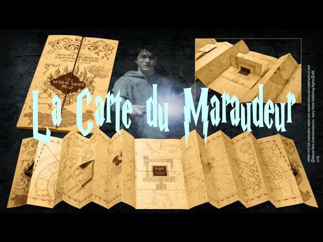 DIY HARRY POTTER  LA CARTE DU MARAUDEUR (à base de papier A4