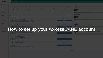 Set up AxxessCARE Account