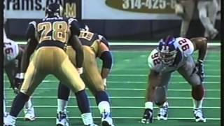 Michael Strahan Game Tape: 2001 vs Rams