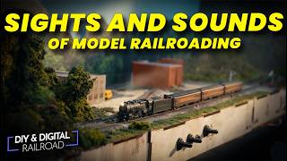Model Railroad ASMR Sights and Sounds of Running Model Trains