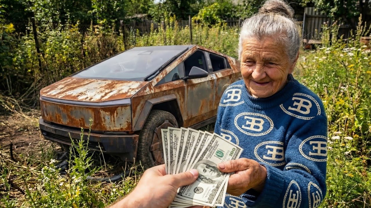 We Found a TESLA CYBER TRUCK for $1,000… Then Restored It || ASMR Car Restoration!