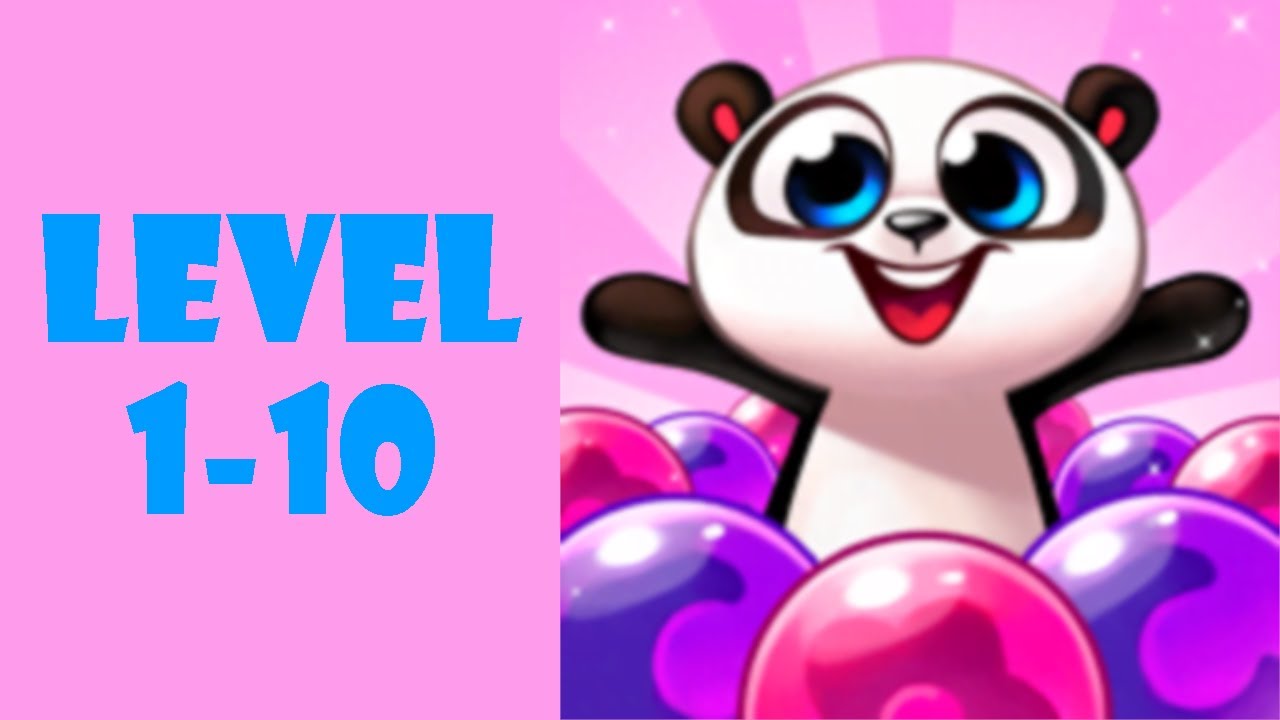 Panda Pop! Bubble Shooter Game LEVELS 1-10 - YouTube