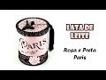 LATA DE LEITE DECORADA - PARIS GLAMOUR