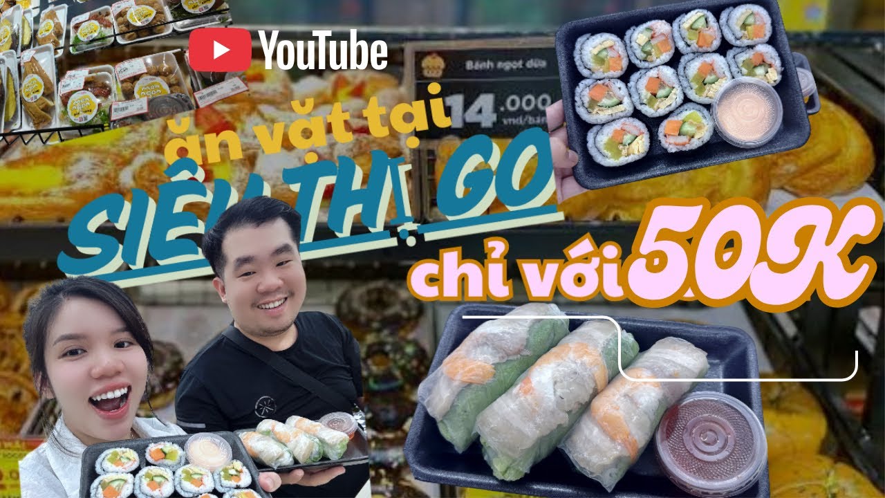 Vlog 1 || Thử Thách Ăn Gì Ở Siêu Thị Go Quy Nhơn chỉ với 50K | Diệp Mỹ Trang 