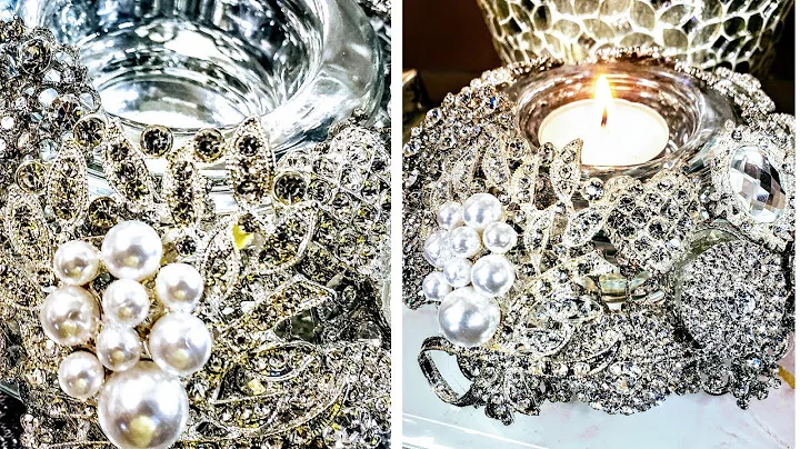 Dollar Tree Luxurious Brooch Candle Holder Centerpiece| Designing with Latisha McKinney