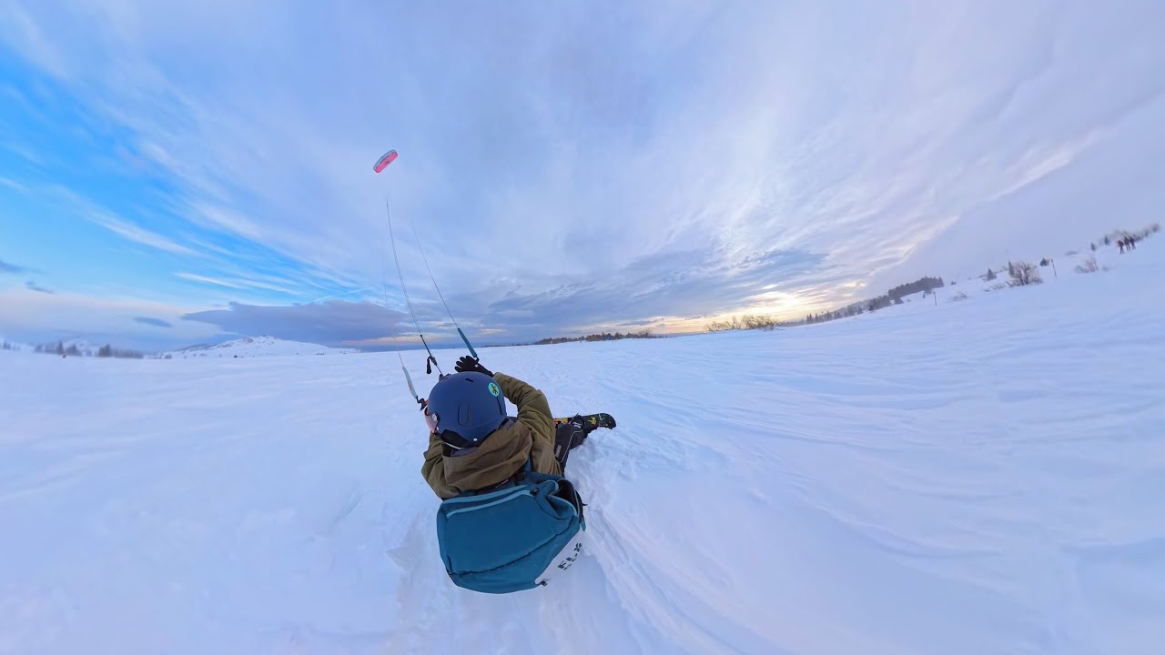 Happy 2025 | Snowkite Bulgaria - Vitosha mountain | Flysurferkiteboardung Peak 5 4m2