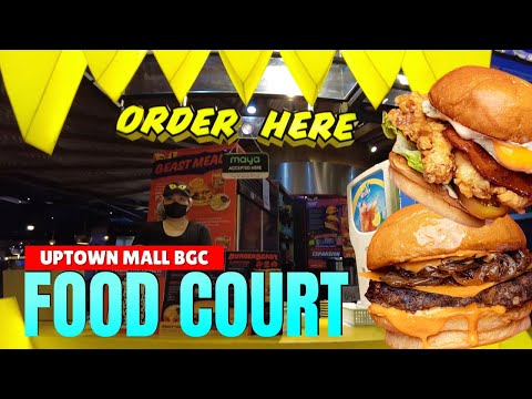 4K FOOD COURT TOUR AT UPTOWN BGC MALL FOOD CHOICES FOOD STALLS