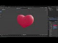 Videoguide - 3D Heart Shape in Blender, Quick, Easy, Mirror, Subdivide, Smooth, Merge, Fix, Adjust