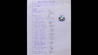 HAND WASHING TECHNIQUES / #sciencestudents #biology #sciencenotes #HANDWASHINGTECHNIQUES