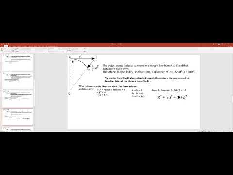Centripetal acceleration geometric