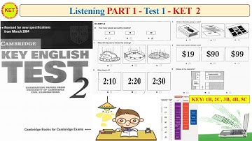 KET 2 Listening Part 1 Test 1 (Transcript + Key)
