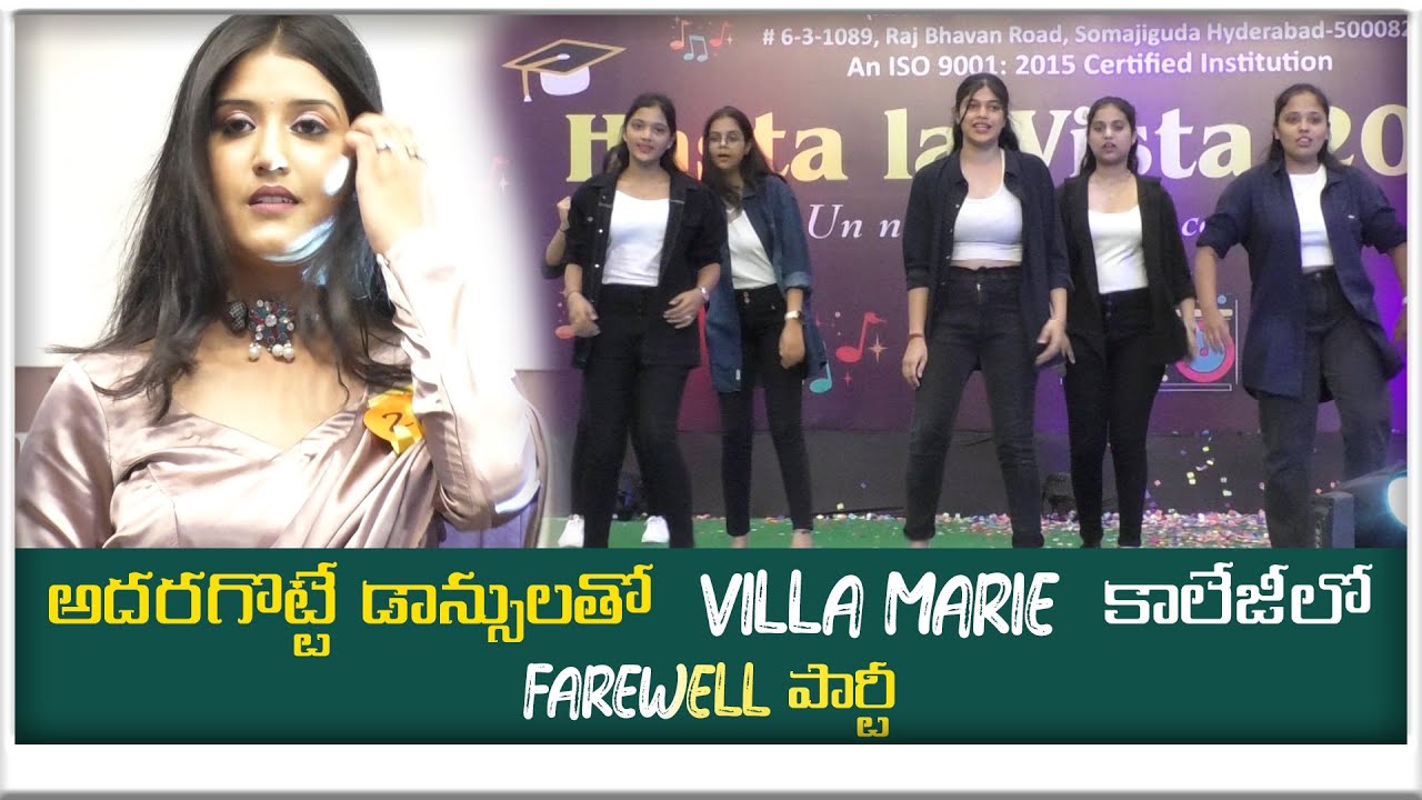 Villa Marie College Farewell Party At Somajiguda Hasta La Vista 2023