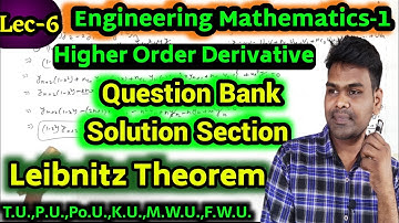 Lec-6 Higher Order Derivative | Question Bank Solution Section 🔥| nthe Derivative In Nepali