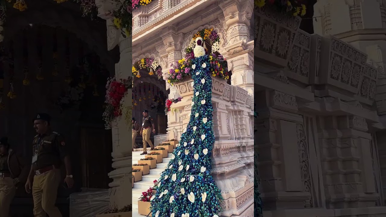 "Historic Moment: Ram Mandir Grand Opening Celebration!" 